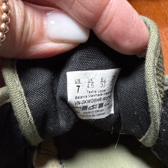 Vans Olive Green High-Top ladies Shoes - Picture 3 of 8